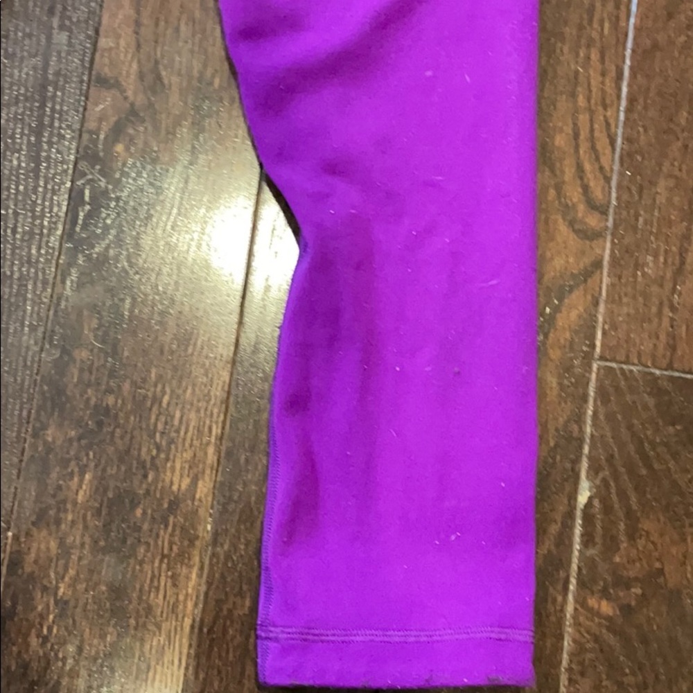 Lululemon wonderunder purple and black pants 4 - Picture 9 of 16